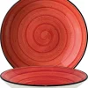 Bonna Premium Porcelain APSBLM28CK Aura Passion Plate Teller Tief, Supenteller, 28cm, 1.7 Liter, Porzellan, Rot, 1 Stück 23