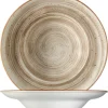 Bonna Premium Porcelain ATRGRM27CK Aura Terrain Plate Teller Tief, Supenteller, 26.8cm, 450ml, Porzellan, Sand, 1 Stück 25