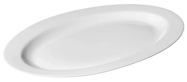 Metro-professional METRO Professional Ovaler Teller Fine Dining, Porzellan, Ø 21.8 Cm, Flach, 10 Stück 4