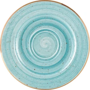 Bonna Premium Porcelain ATCRIT04CT Aura Terracotta Untertasse, Untersetzer, Porzellan, Terrakotta, 1 Stück 15