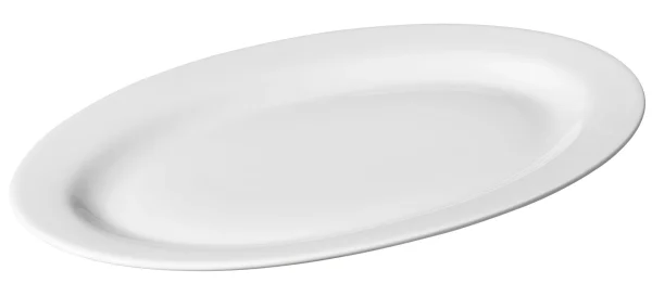 Metro-professional METRO Professional Ovaler Teller Fine Dining, Porzellan, Ø 21.8 Cm, Flach, 10 Stück 3