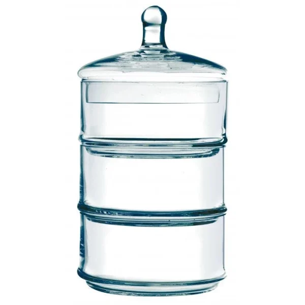 Null Alegre Glass Dessertaufbewahrung Mit 3-Fächern Aus Glas 1