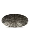 Churchill 12 X Platte Chefs Oval 29,9x15cm STONE Quartz Black 23