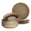 Leonardo MATERA Geschirr Tafelservice Beige 12-teilig 23