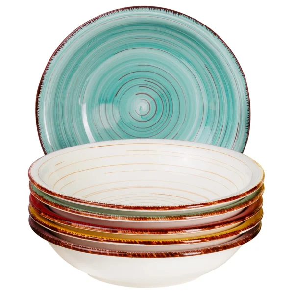 Null 6er Set Essteller Tief Malaga Snaily Bunt 3