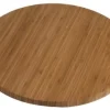 2x Contacto Holzplatte, Drehbar, Bambusholz, Durchmesser: 35 Cm, Höhe: 3,5 Cm 23