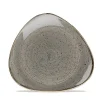 Churchill 12 X Teller Flach Dreieckig 22,9cm STONECAST Peppercorn Grey 23