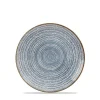 Churchill 12 X Teller Flach Coup 16,5cm STUDIO PRINTS SLATE Blue 25