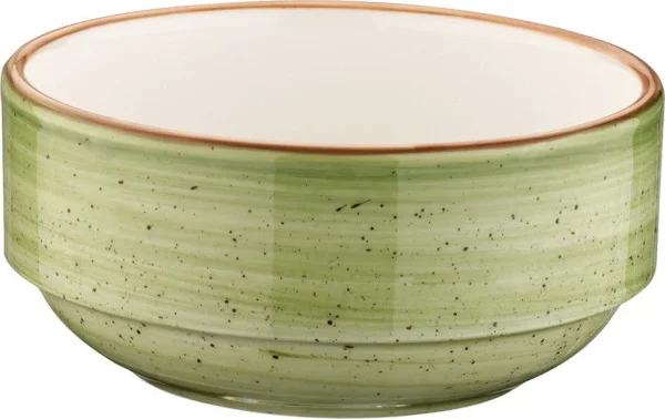 6x Dipschalen Snackteller Schälchen Beige Creme Hellbraun Geschirr Porzellan Rund Bonna Aura Terrain Banquet Stapelschale 12cm 35cl 6