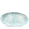 Churchill 6 X Platte Chefs Oval 34,7×17,3cm STONE Aquamarine 25