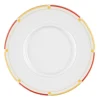 Esmeyer 6 X Seltmann Untere Zur Suppentasse 17,5 Cm, Form: Vitalis, Dekor: 34290 Dunkelgelb-rot 20