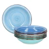 Null 6er Set Essteller Tief Blue Baita 21,5cm 25
