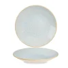 Churchill 12 X Teller Tief Coup 25,5cm STONECAST Duck Egg Blue 25