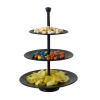 Null Etagere 3 Ebenen Ø25/20,5/16,5xH36,5cm Metall Schwarz 23
