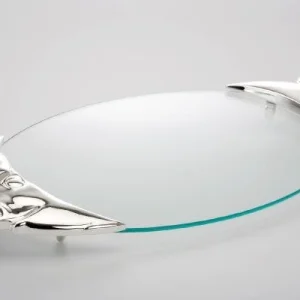 Null Alegre Glass Dessertaufbewahrung Mit 3-Fächern Aus Glas 15