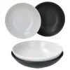 Null 4er Set Suppenteller Nero Bianco Weiß & Schwarz 23