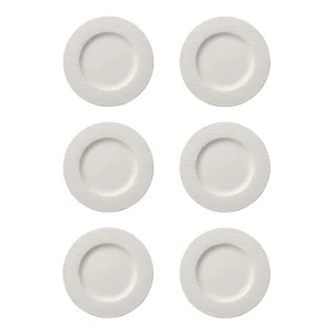 Villeroy & Boch Manufacture Rock Gourmetteller Weiß 32 Cm 6er Set 13