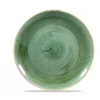 Churchill 12 X Teller Flach Coup 26cm STONECAST Samphire Green 10