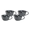 Leonardo MATERA Keramiktasse 290 Ml Anthrazit 4er Set 23