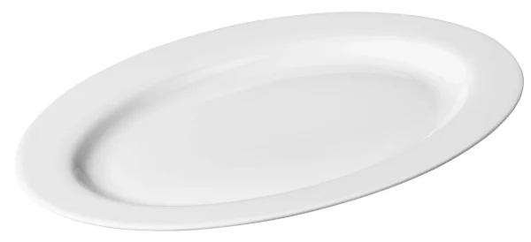 Metro-professional METRO Professional Ovaler Teller Fine Dining, Porzellan, Ø 21.8 Cm, Flach, 10 Stück 1