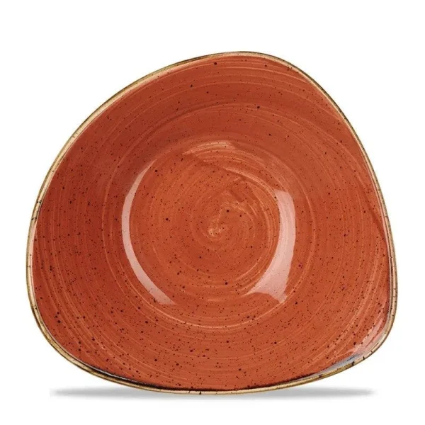 Churchill Stonecast Plume Line Dreieckige Schüssel Plume Ultramarine ø23,5cm 600ml Blau (12 Stück) Von CHEFGASTRO 6