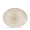 Churchill 12 X Platte Oval Coup 27×22,9cm RAKU Agate Grey 23