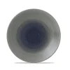 Churchill 12 X Teller Tief Coup 25,5cm STONECAST AQUEOUS Fjord 25