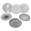 Null 6er Set Kuchen-/Dessertteller Seoul 20,5cm Schwarz & Weiß 25