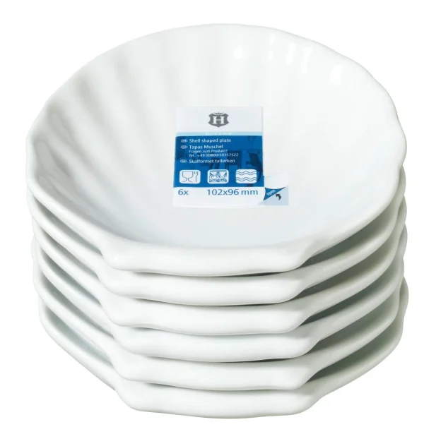 Metro-professional METRO Professional Tapasschale, Muschelförmig, Weiß, ø 6cm, 6 Stück 8