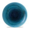 Churchill 12 X Teller Flach Coup 28,8cm STONECAST AQUEOUS Lagoon 25
