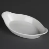 Olympia Whiteware Ovale Gratinschalen Weiß 19,8 X 10,7cm, Packungsinhalt: 6 Stück 23