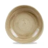 Churchill 12 X Schale Organic 25cm STONECAST PATINA Antique Taupe 23