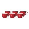 Ritzenhoff & Breker DOPPIO Jumbotasse 350 Ml Rot 6er Set 25