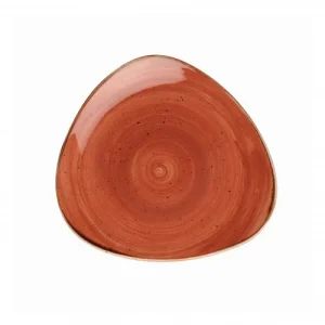 Churchill 12 X Teller Flach Dreieckig 19cm STONECAST Spiced Orange 11