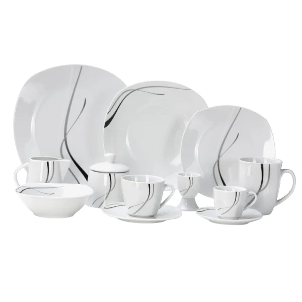 Null Kaffeeservice Silver Night 36tlg. Für 12 Personen 5
