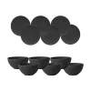 Villeroy & Boch Manufacture Rock Bowl Set 12-teilig Schwarz 25
