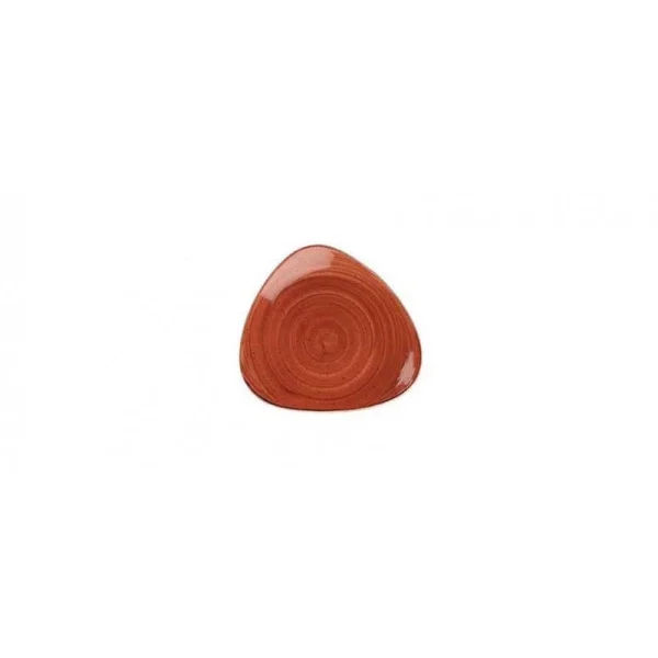 Churchill 12 X Teller Flach Dreieckig 19cm STONECAST Spiced Orange 4