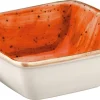 6x Dipschalen Snackteller Schälchen Orange Creme Geschirr Porzellan Quadratisch Bonna Aura Terracotta Moove 8×8,5cm , 9cl 23