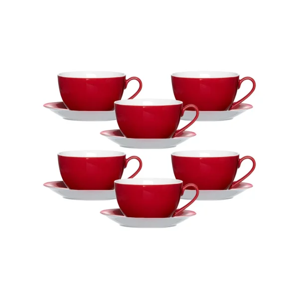 Ritzenhoff & Breker DOPPIO Tassenset Rot 12-teilig 1