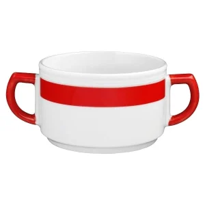 Esmeyer 6 X Seltmann Obere Zur Suppentasse 0,35 L, Form: Vitalis, Dekor: 34927 Grünes Band 17
