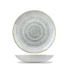 Churchill 12 X Schale Coup 18cm STUDIO PRINTS HOMESPUN Stone Grey 25