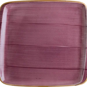 6x Servierplatten Speiseteller Porzellan Geschirr Rechteckig Lila Creme Beerenton Bonna Aura Blackberry Moove 34x16cm Kantenschutz 15