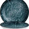 6x Pastateller Geschirr Tief 25cm 130cl Blau Weiß Schwarz Rund Porzellan Bonna Sepia Bloom Kantenschutz 25