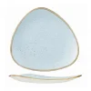 Churchill 12 X Teller Flach Dreieckig 26,5cm STONECAST Duck Egg Blue 25