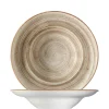 6x Pastateller Geschirr Tief 27cm 45cl Beige Creme Hellbraun Rund Porzellan Bonna Aura Terrain Gourmet Kantenschutz 23