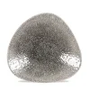 Churchill 12 X Schale Shallow Dreieckig 27,2×26,7cm RAKU Quartz Black 23
