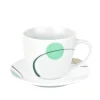 Null Espressotasse Mit Untertasse Corona Porzellan Weiß Mit Dekor 25