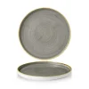 Churchill Stonecast Teller Mit Hohem Rand Peppercorn Grey BxH 26x2cm Grau (6 Stück) Von CHEFGASTRO 23